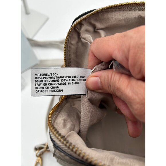 Aldo Satchel Bag Women’s Taupe Beige Faux Leather Croc Embossed NWOT Work Bag - Picture 8 of 11